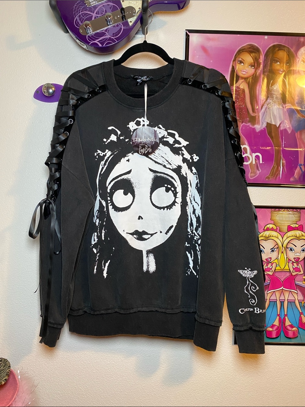 Dolls Kill X Corpse Bride Oversized Crewneck